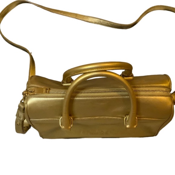 Authentic Yves SAINT LAURENT PARIS  Mini Baby Duffle 2WAY Hand Bag Leath… - Picture 5 of 12